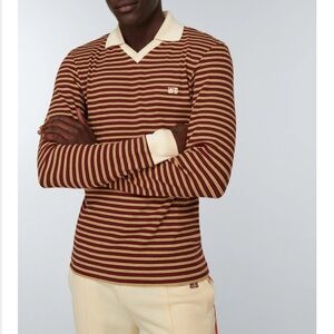 Wales Bonner Sonic Striped Polo Top